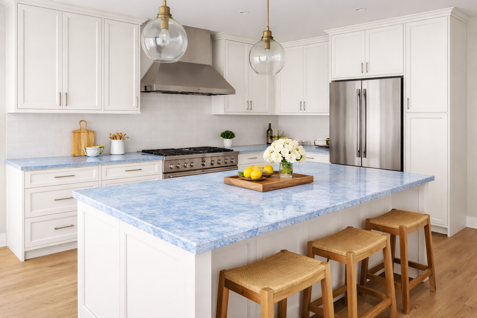 Bleu Electric Backlit Quartz