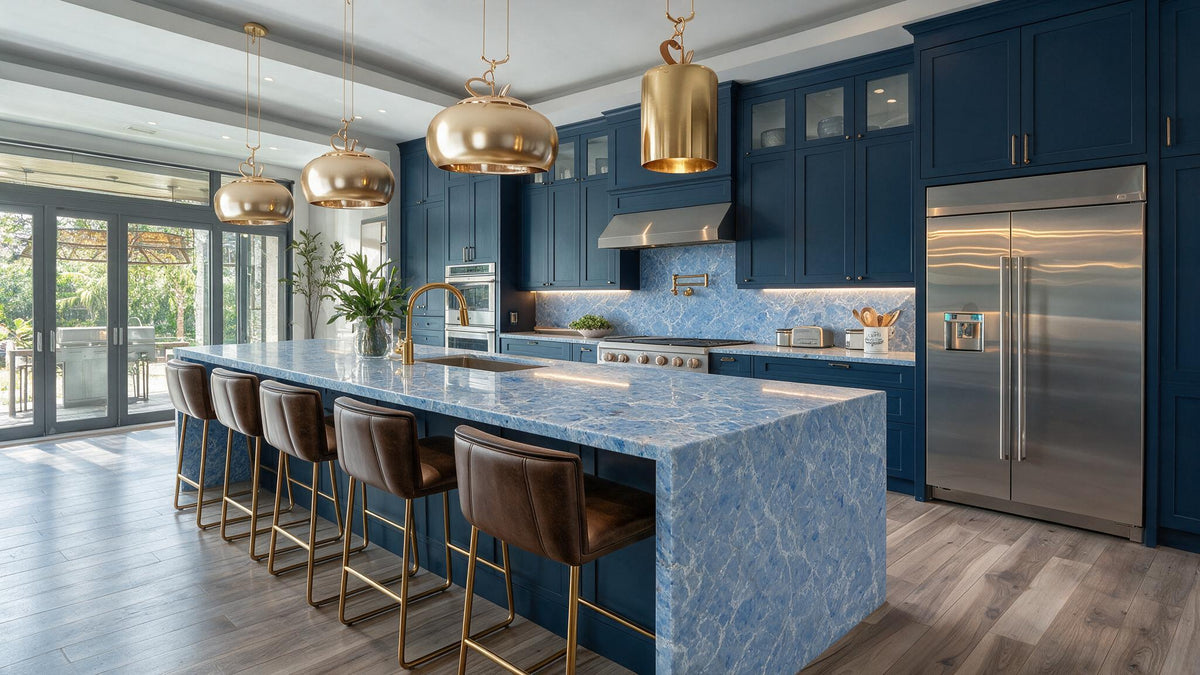 Bleu Electric Backlit Quartz