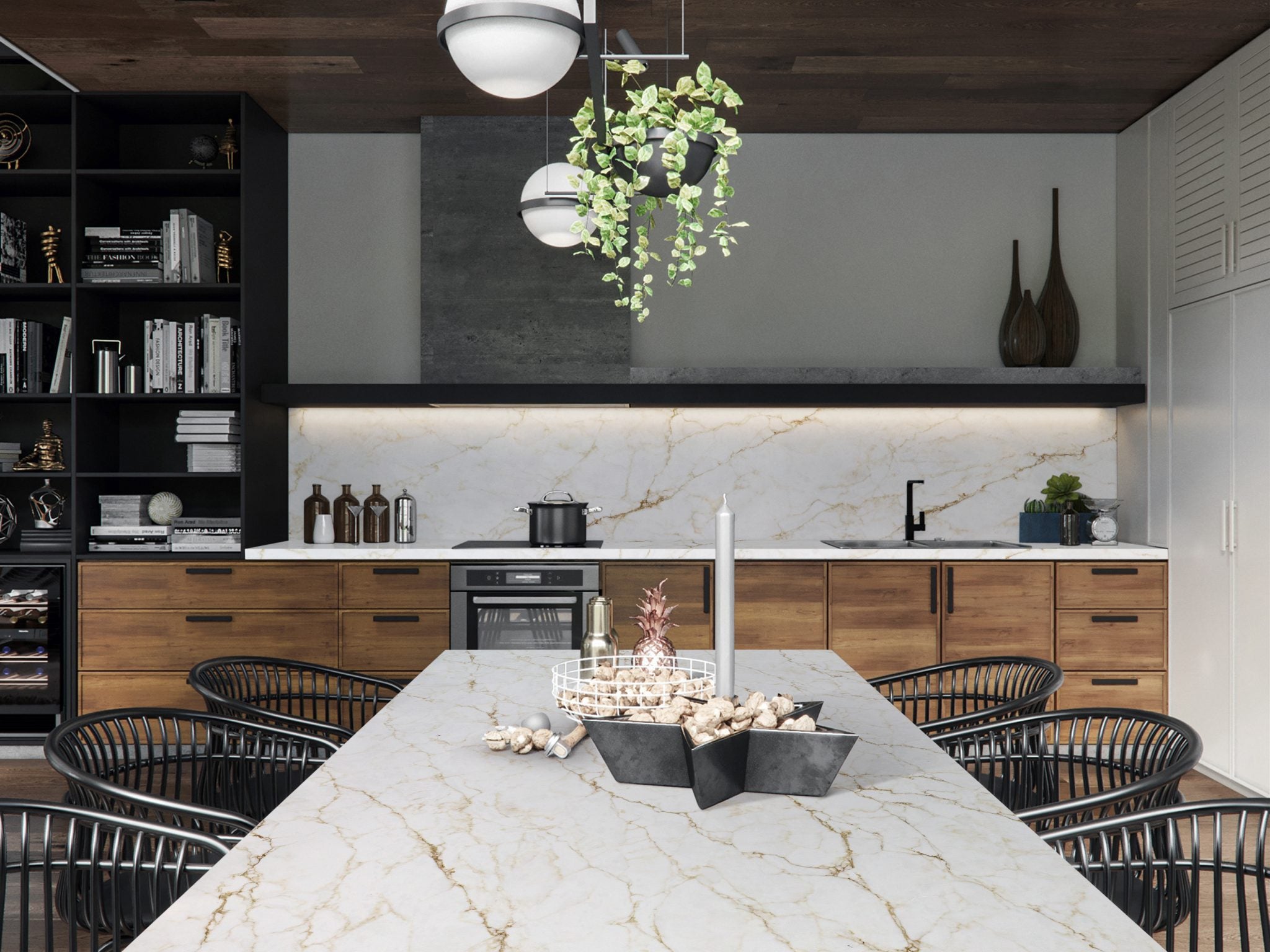 Boutin Gold Leather Quartz