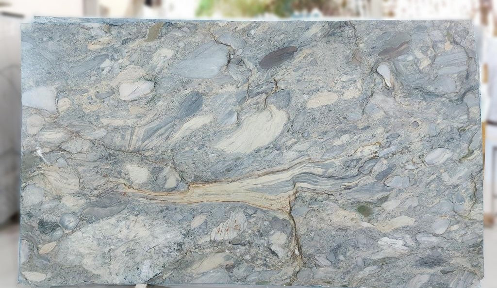 Fusion Blue Polished Quartzite