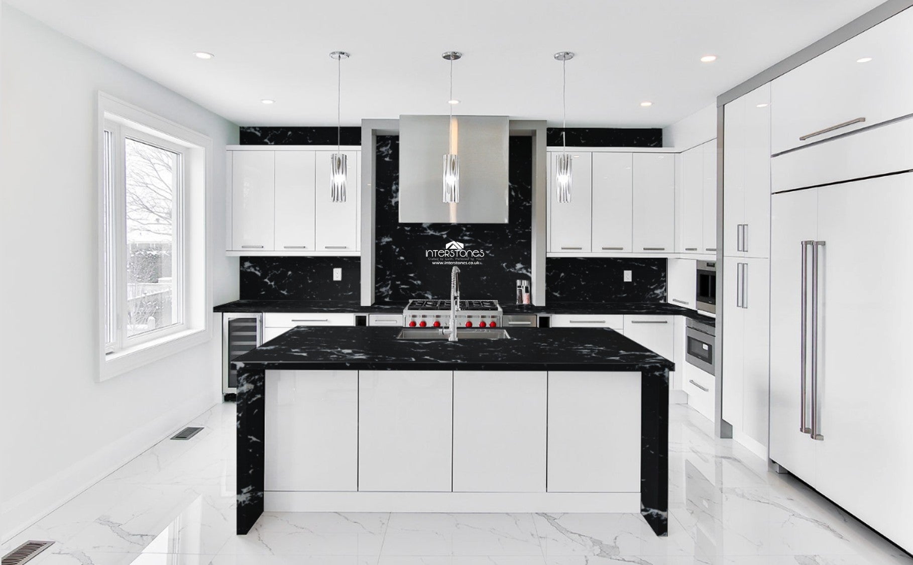 Arabescato Noiro Quartz