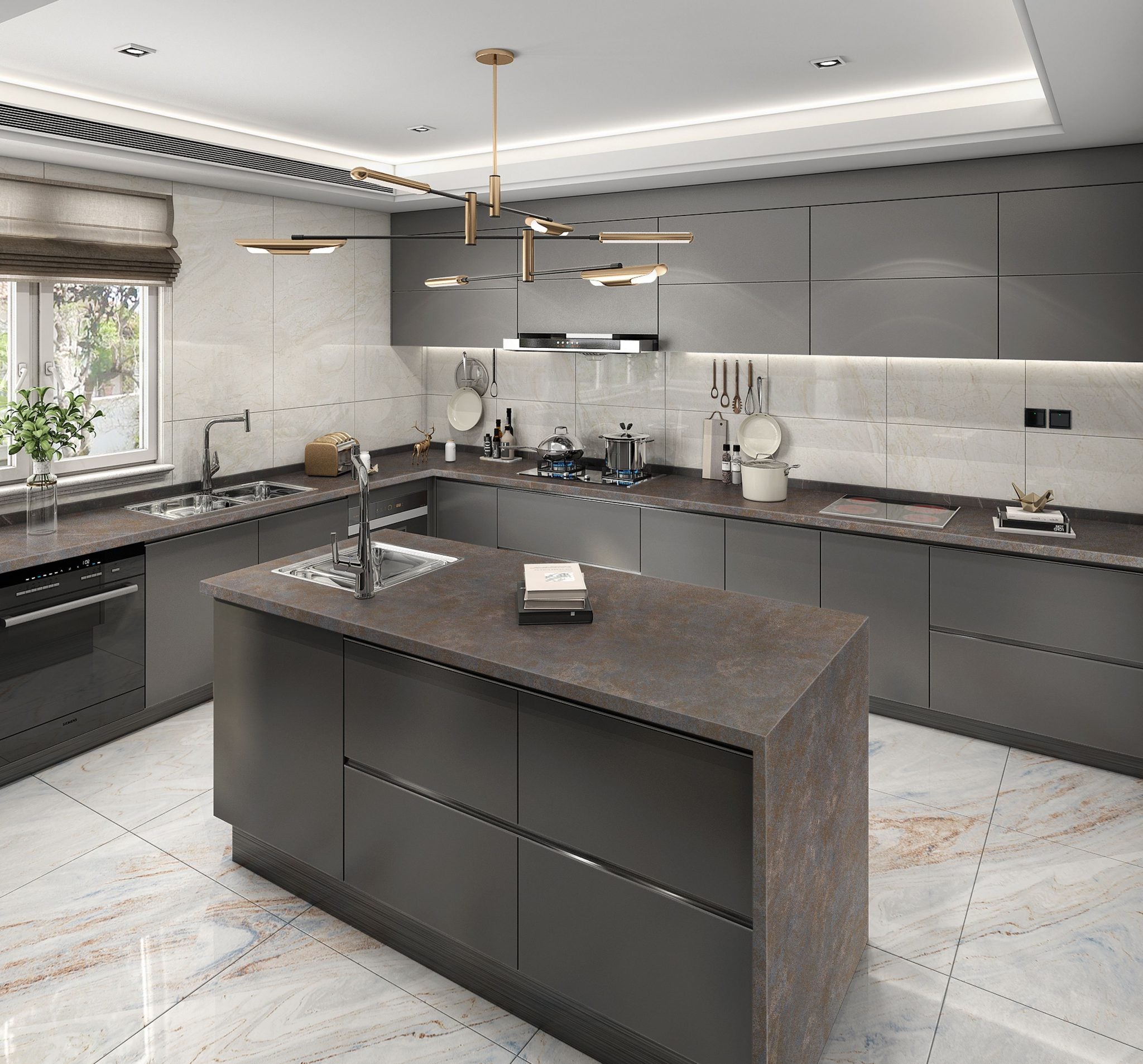 Cuivre Leather Quartz