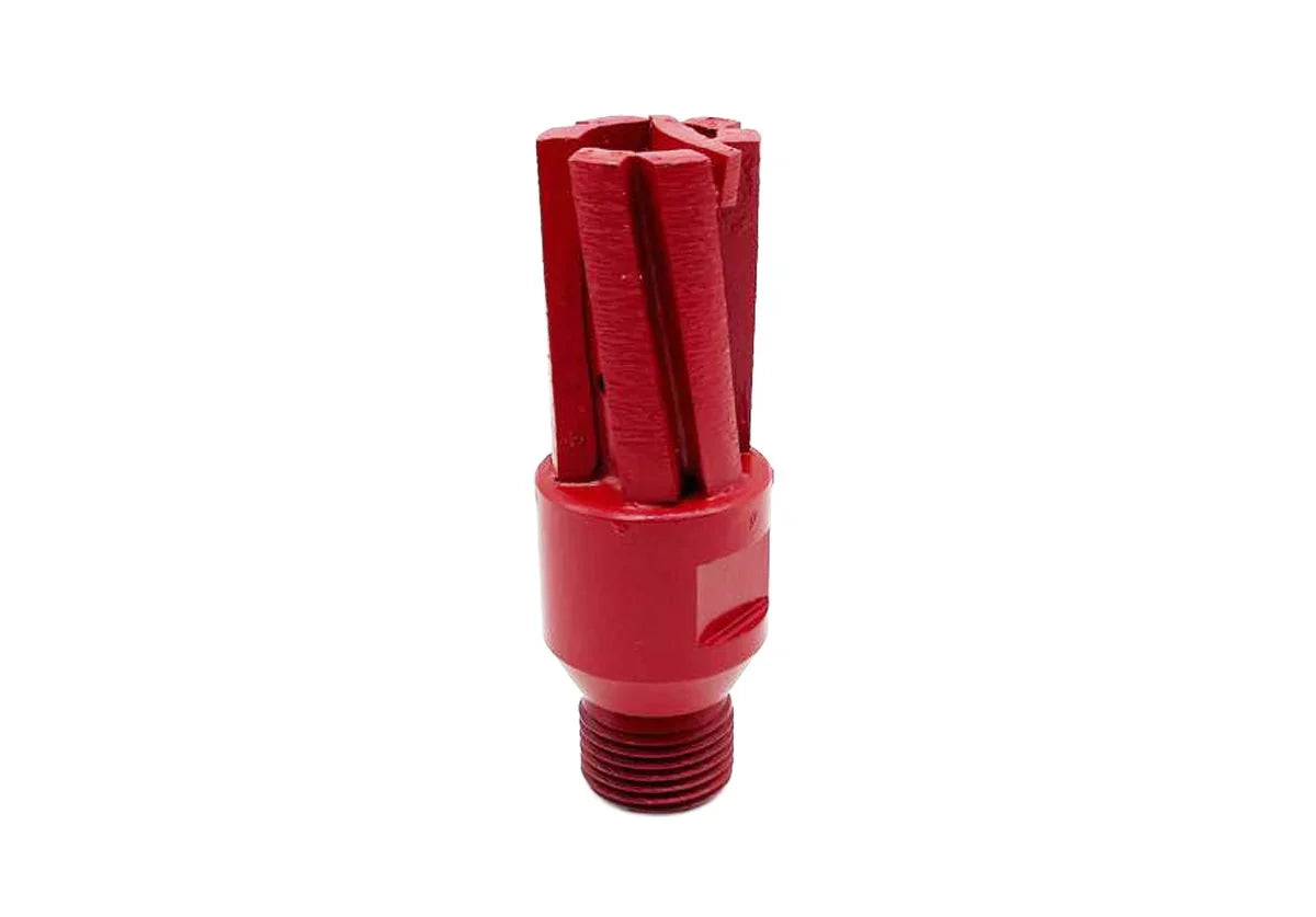 Red 6-Segment Router With End Segment For Quartzite & Dekton