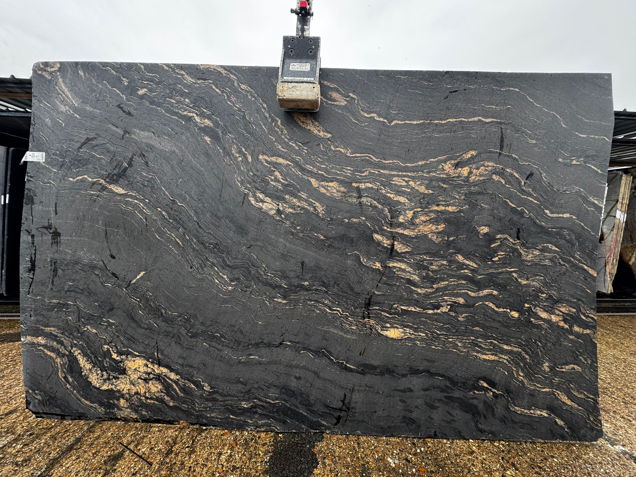 Titanium Black Leather Granite
